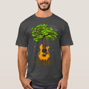 Camiseta Árvore Acústica De Violão Zen Yoga