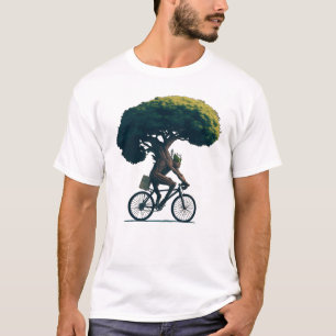Camiseta Árvore Andando Bicicleta