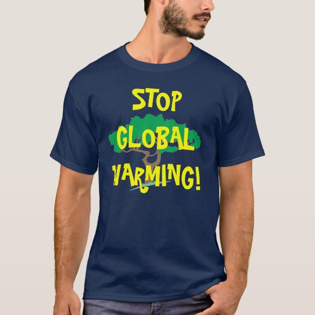CAMISETA ÁRVORE, AQUECIMENTO GLOBAL DA PARADA! (Frente)