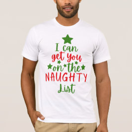 Camiseta Árvore arrogante da lista de Natal