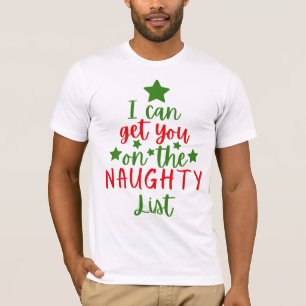 Camiseta Árvore arrogante da lista de Natal