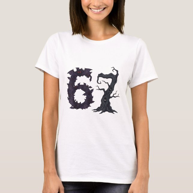Camiseta Árvore Assustadora E Ts Espantados Professora Engr (Frente)