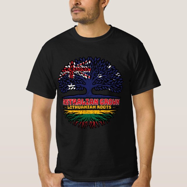 Camiseta Árvore australiana lituana (Frente)