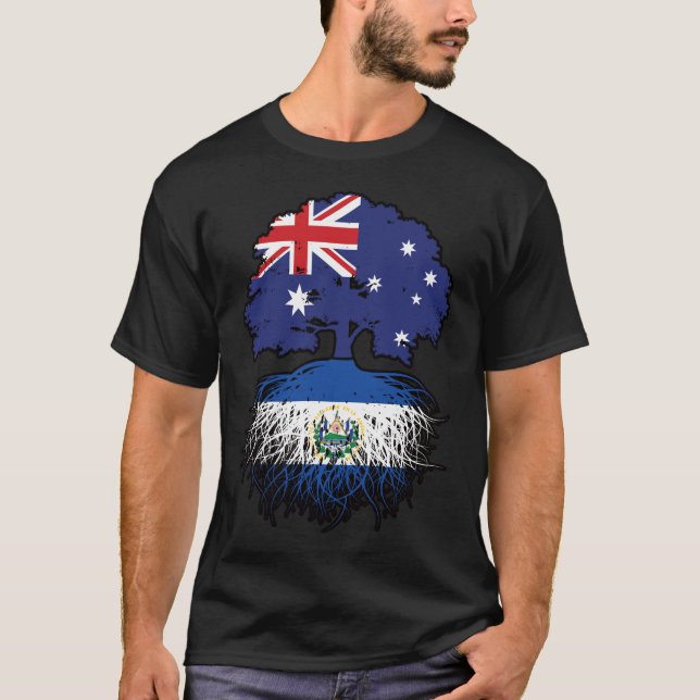 Camiseta Árvore australiana salvadorenha de El Salvador (Frente)