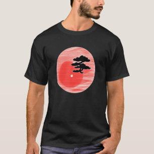 Camiseta Árvore Bonsai Caligrafia Japonesa Jardins Zen Esté
