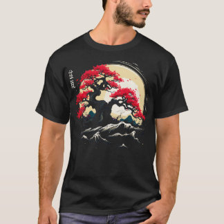 Camiseta Árvore Bonsai tradicional japonesa