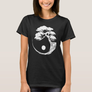 Camiseta Árvore Bonsai Yin Yang Budista Japonês Zen