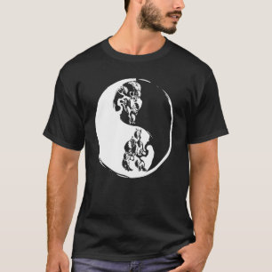 Camiseta Árvore Bonsai Ying Yang Retro Planta Jardim Budist