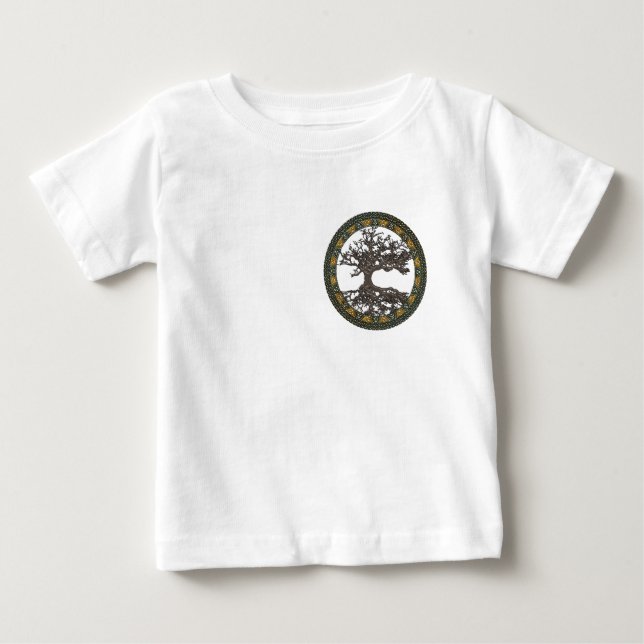 Camiseta Árvore Celta da Vida [Yggdrasil] (Frente)