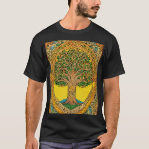 Camiseta "Árvore Celta Mística de Desenho da Vida