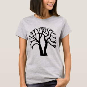 Camiseta Árvore circular - Camisa-T preta