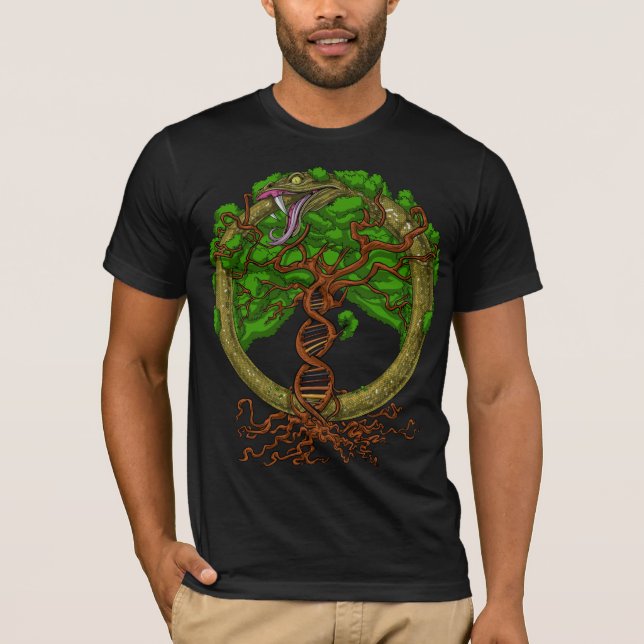 Camiseta Árvore Cobra De Ouroboros (Frente)