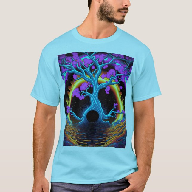Camiseta Árvore Colorida da Vida (Frente)