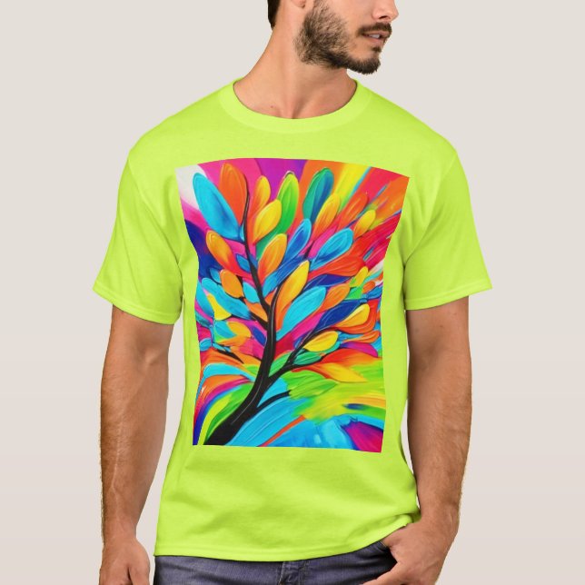 Camiseta Árvore Colorida de Sonhos (Frente)