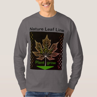 Camiseta Árvore com Design de folha de rede - Natureza insp