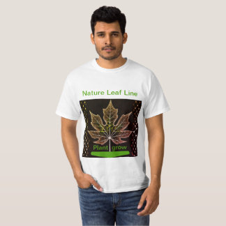 Camiseta Árvore com Design de folha de rede - Natureza insp