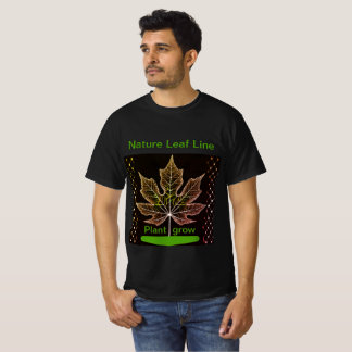 Camiseta Árvore com Design de folha de rede - Natureza insp