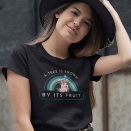 Camiseta Árvore Conhecida Pela Garota Da Vaca Da Fruta