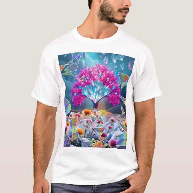 Camiseta Árvore Cristal de Luz (Frente)