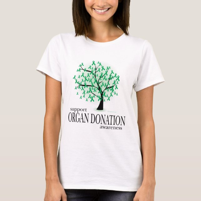 Camiseta Árvore da doação de órgão (Frente)