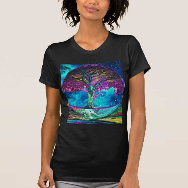 Camiseta Árvore da meditação da vida (Frente)