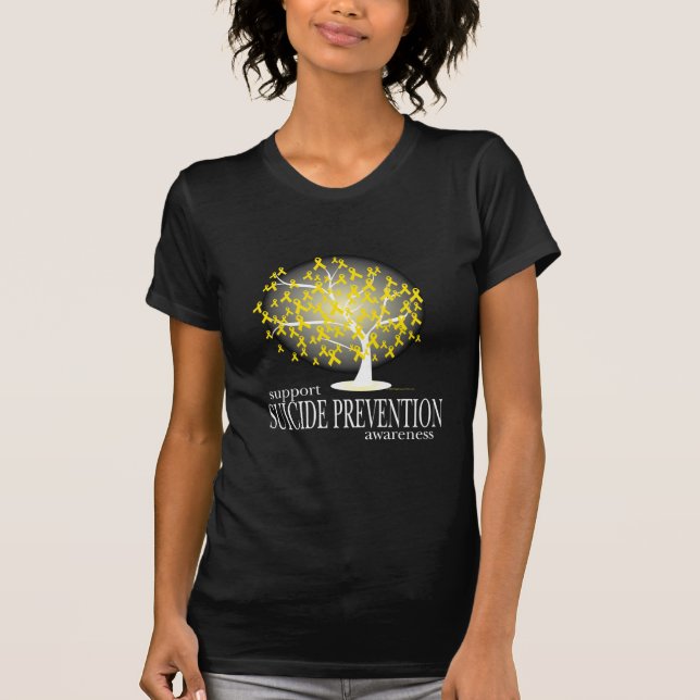 Camiseta Árvore da prevenção do suicídio (Frente)