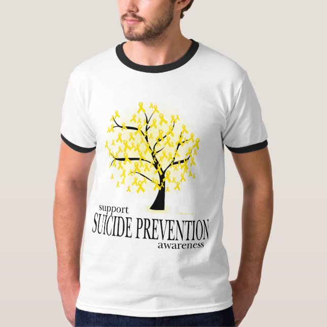 Camiseta Árvore da prevenção do suicídio (Frente)