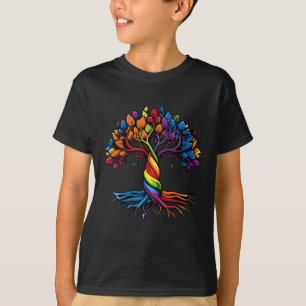 Camiseta Árvore da Vida Arco-Íris Lgbt Gay Orgulho Lésbico 