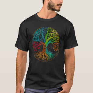 Camiseta Árvore da Vida - Arte Natural - Chuva Psicodélica