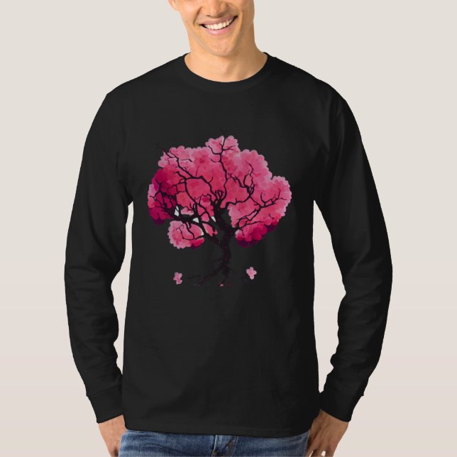 Camiseta Árvore da Vida da Flor de Cerejeira (Frente)