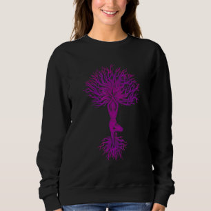 Camiseta Árvore Da Vida Da Mulher Haka Om Yoga Vrikshasana 