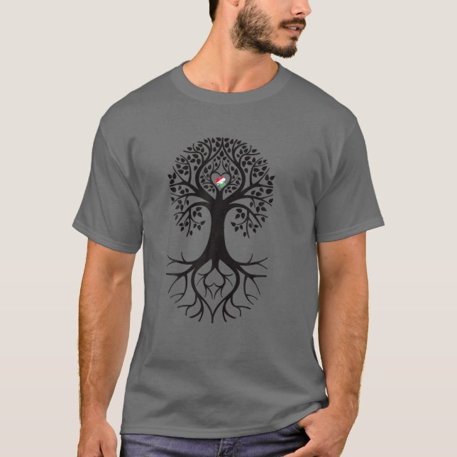 Camiseta Árvore Da Vida Dos Irlandeses Celtas, Mulheres, Cr (Frente)