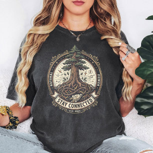 Camiseta Árvore Da Vida Emblema Do Poder Natural