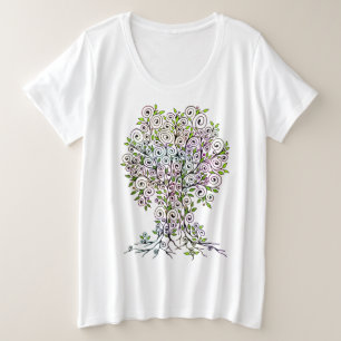 Camiseta Árvore da Vida - Espirais Saem Frutas 1
