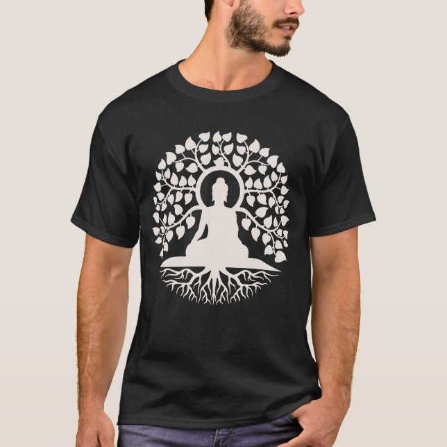 Camiseta Árvore da Vida Espiritual Arte Budista (Frente)