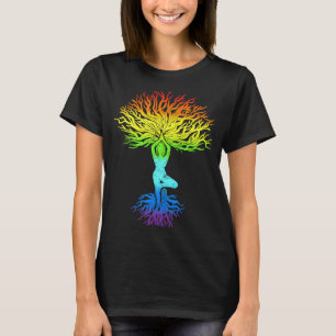 Camiseta Árvore da Vida Haka Om Esposa Yoga Vrikshasana Hat