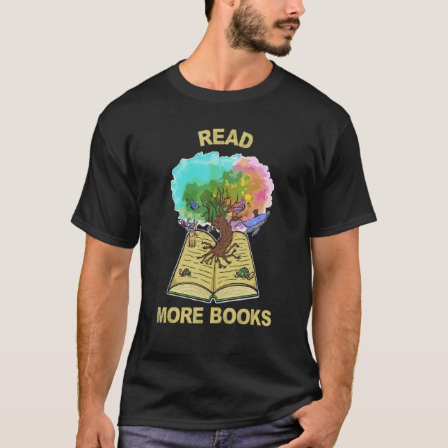 Camiseta Árvore Da Vida Leia Mais Livros Bookaholic Adora R (Frente)