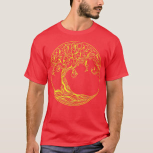 Camiseta Árvore da Vida Mística Amarela