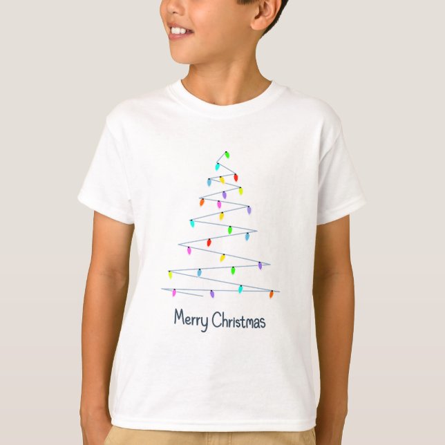 Camiseta Árvore das Luzes de Natal (Frente)