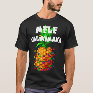 Camiseta Árvore das Luzes de Natal Mele Kalikimaka Ha