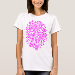Camiseta Árvore das setas - magenta na luz