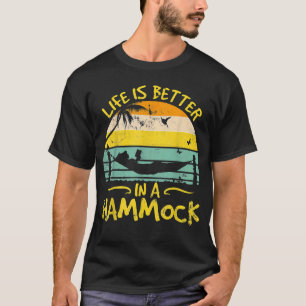 Camiseta Árvore de acampamento Hammock Voltando ao Hammocki