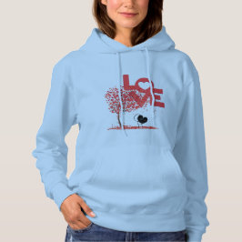 Camiseta Árvore de Amor do Dia das Mães e Ave Hoodie