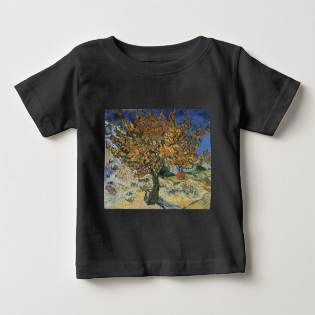 Camiseta Árvore de amora por van Gogh (Frente)