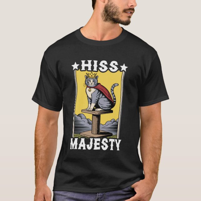 Camiseta Árvore de Arranhar Gato Sua Majestade Silvo (Frente)