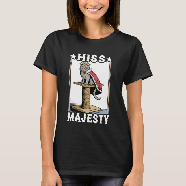 Camiseta Árvore de Arranhar Gato Sua Majestade Silvo (Frente)