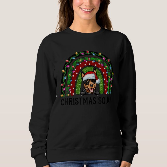 Camiseta Árvore de Cachorro Kelpie Australiana de Natal Lig (Frente)