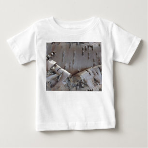 Camiseta Árvore de Casca de Bétula Encaracolada Rústica