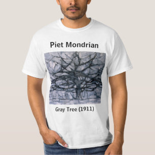Camiseta Árvore de Cinza Piet Mondrian