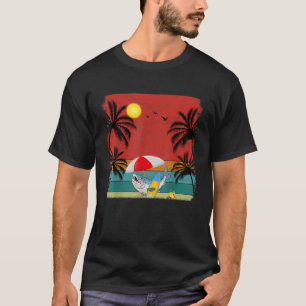Camiseta Árvore de Coco de Praia Sumo de Sobremesas de Salm